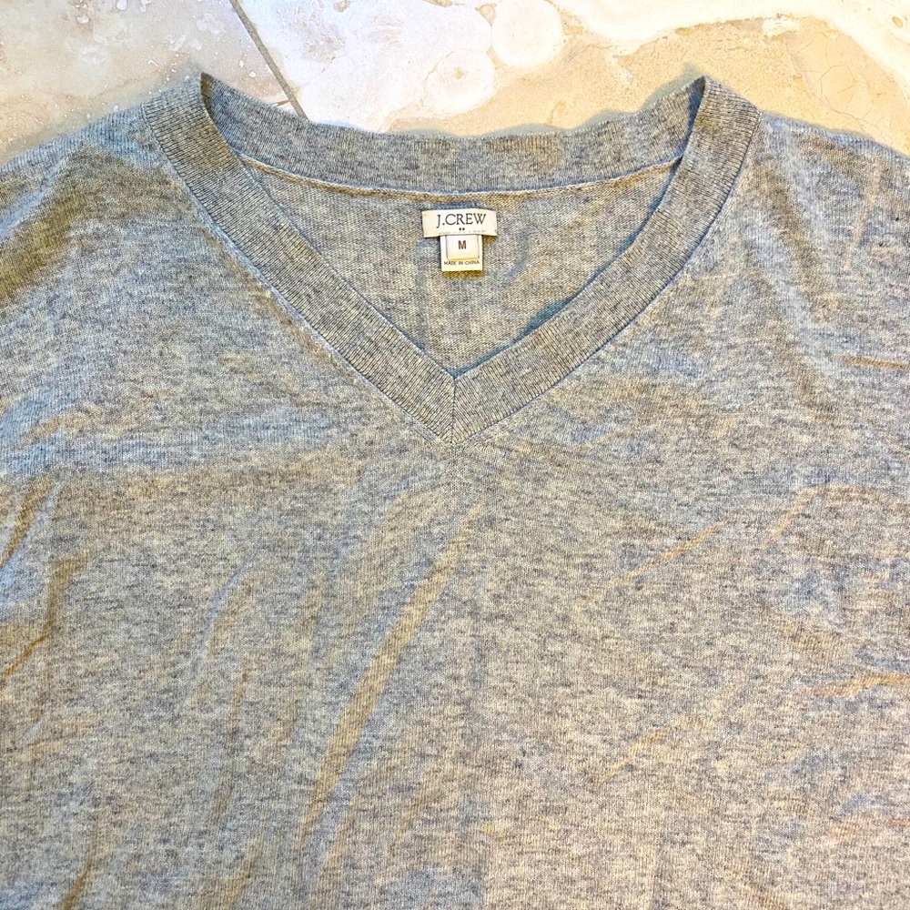 Loose fitting J.Crew gray sweater